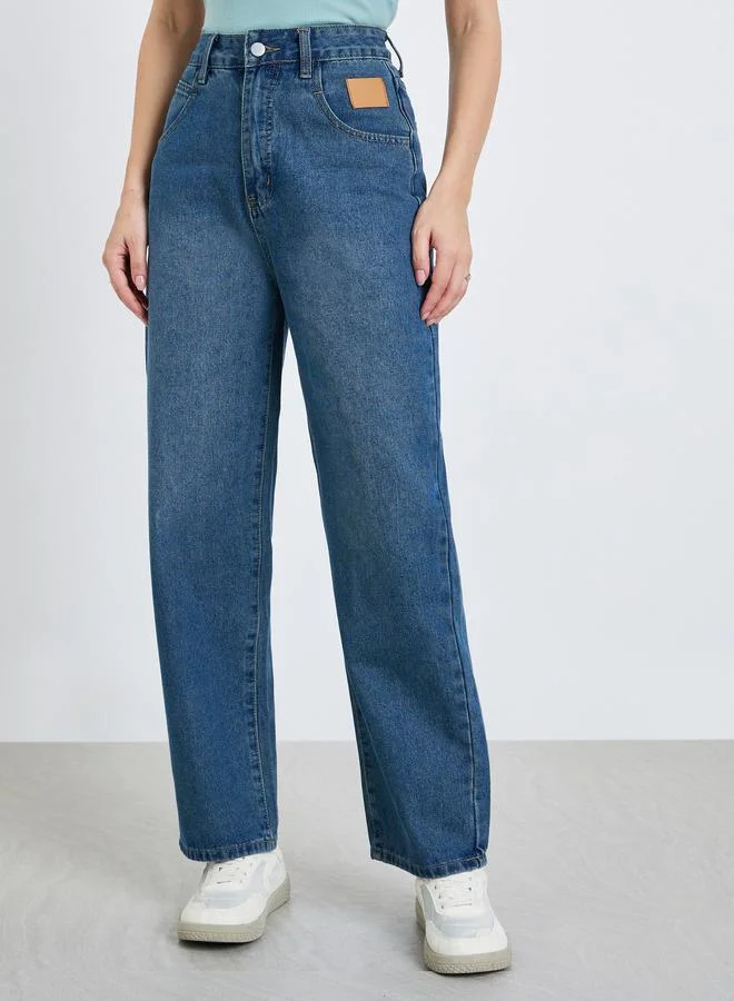 Women High Rise Relaxed Fit Jeans